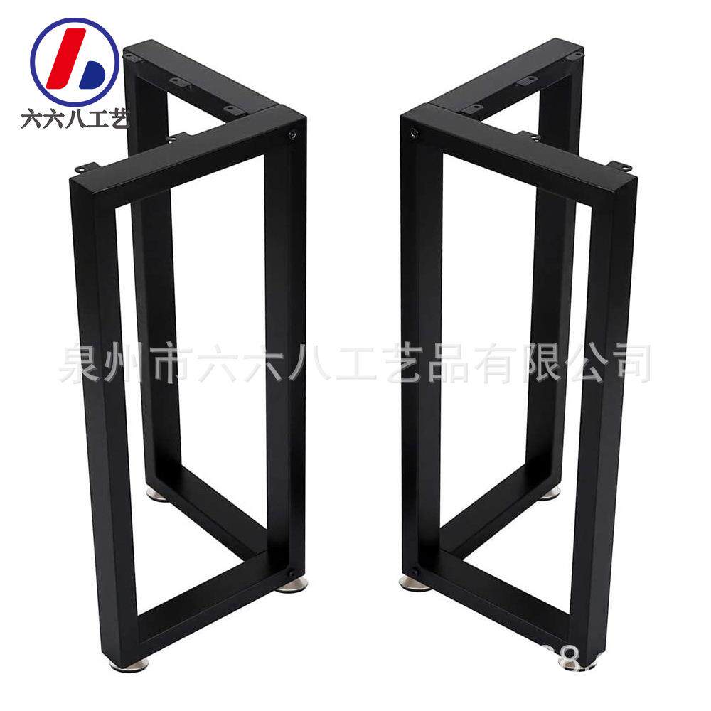 铁艺电脑桌腿家用办公桌架简约现代loft工作台长条桌支架写字书桌