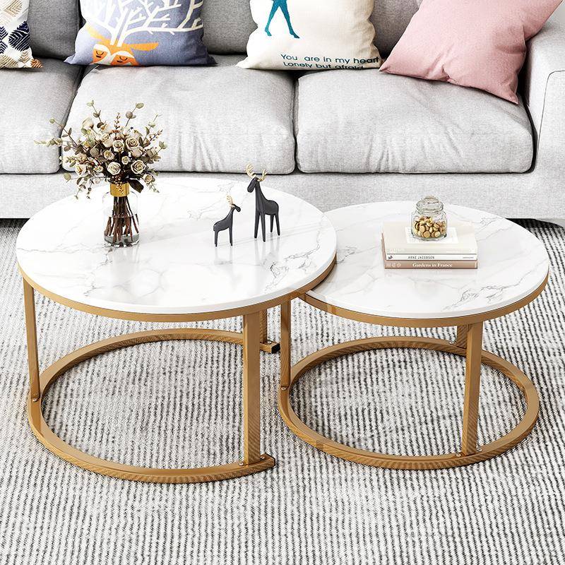 茶几客厅家用圆桌小户型轻奢简约意式极简边几边桌阳台茶几桌台子