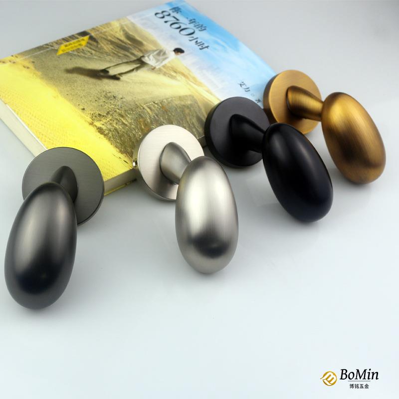 直销网红款鹅蛋锁实心安全儿童锁高端室内门磁吸静音门锁