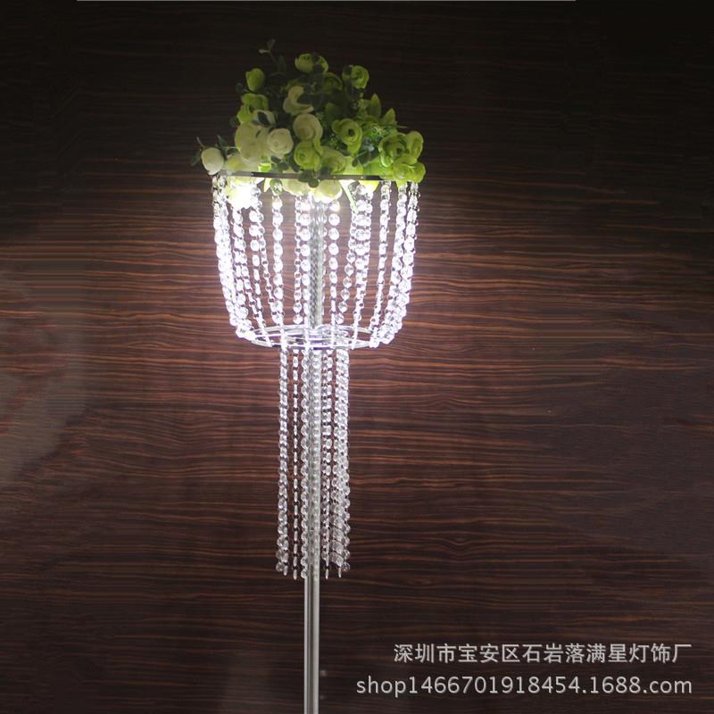 新款婚庆道具水母水晶珠帘路引场地布置工艺品花架装饰路引灯具