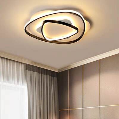 LED吸顶灯具温馨北欧简主卧室灯房间灯书房灯饰创意led吸顶灯