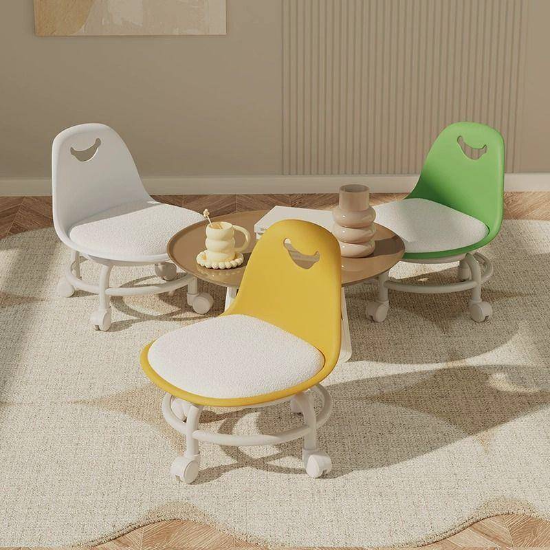 万向轮小凳子家用板凳小椅子沙发凳滑轮矮凳儿童大人小型网红圆凳