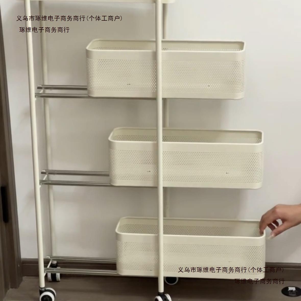 可移动夹缝缝厨房调料收纳收纳多层缝隙柜子置物架窄多功能推包邮