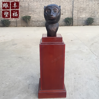 仿圆明园铸铜十二生肖铜像喷泉雕塑铜动物兽首铜兽头吐水摆件