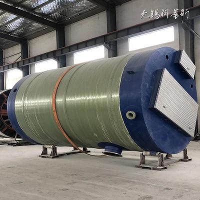 一体化雨水提升泵站玻璃钢筒体一体化地埋式污水预制泵站