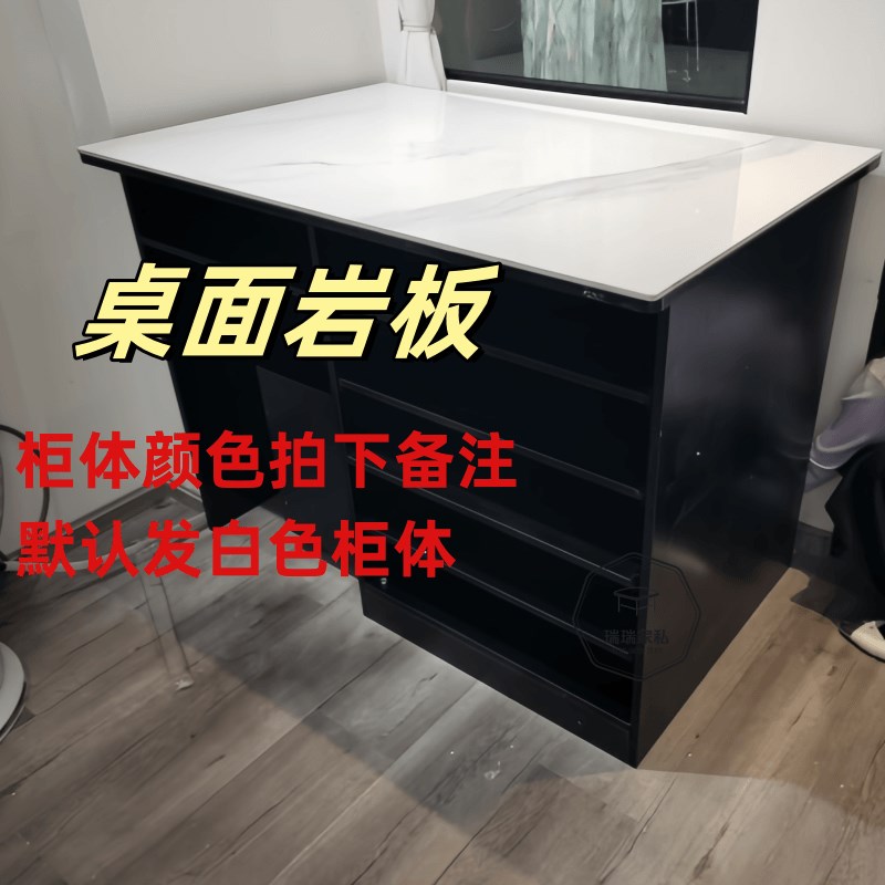 包装画纸收纳柜一体多功能吧台花店展示台花艺师工作台插花操作台