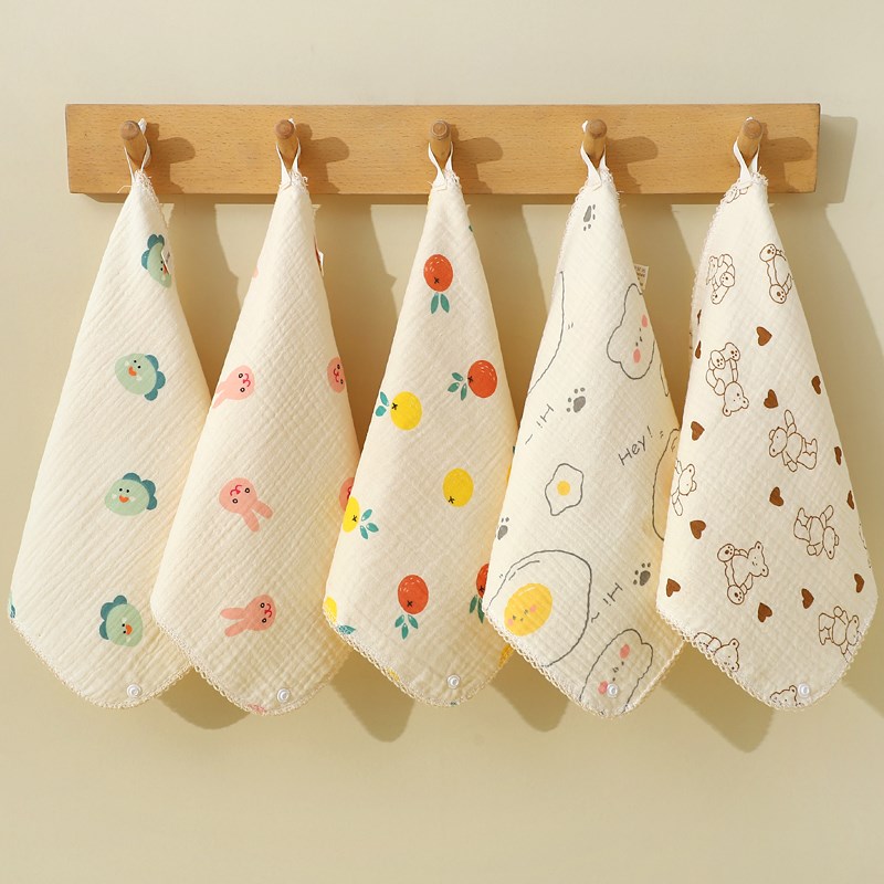 小毛巾新生儿洗脸方巾儿童宝宝洗澡口水巾婴幼儿园手帕拍嗝巾