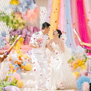 多巴胺结婚订婚手持礼炮礼花筒彩带花瓣手拧喷花筒婚庆礼花炮