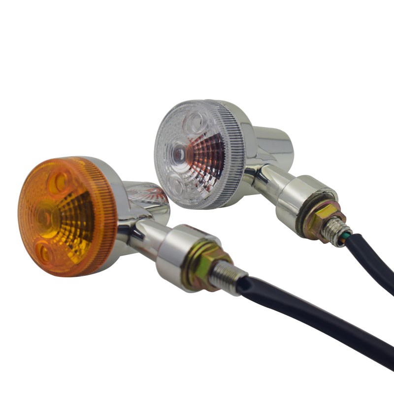 摩托车转向灯小GN125迷你款转弯灯信号灯复古改装转向指示灯12V