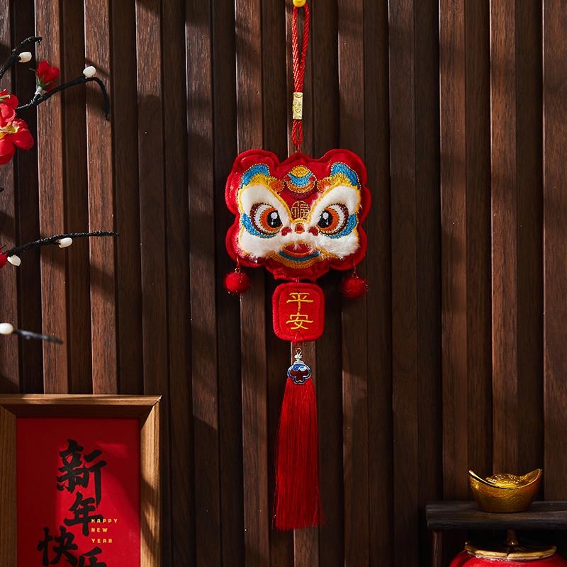 福字挂件2025蛇年新年装饰过年春节客厅家用挂饰醒狮氛围场景布置