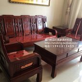 仿古厦门明实木古典款 只 客厅沙发卖海棠B色件套清五松木沙发