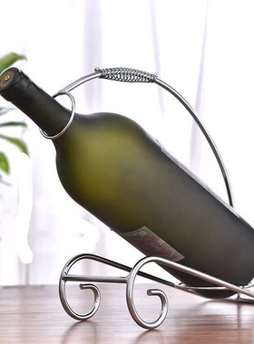 3L5升b大号大瓶红酒架铁艺摆件创意现代简约葡萄酒架酒吧两用