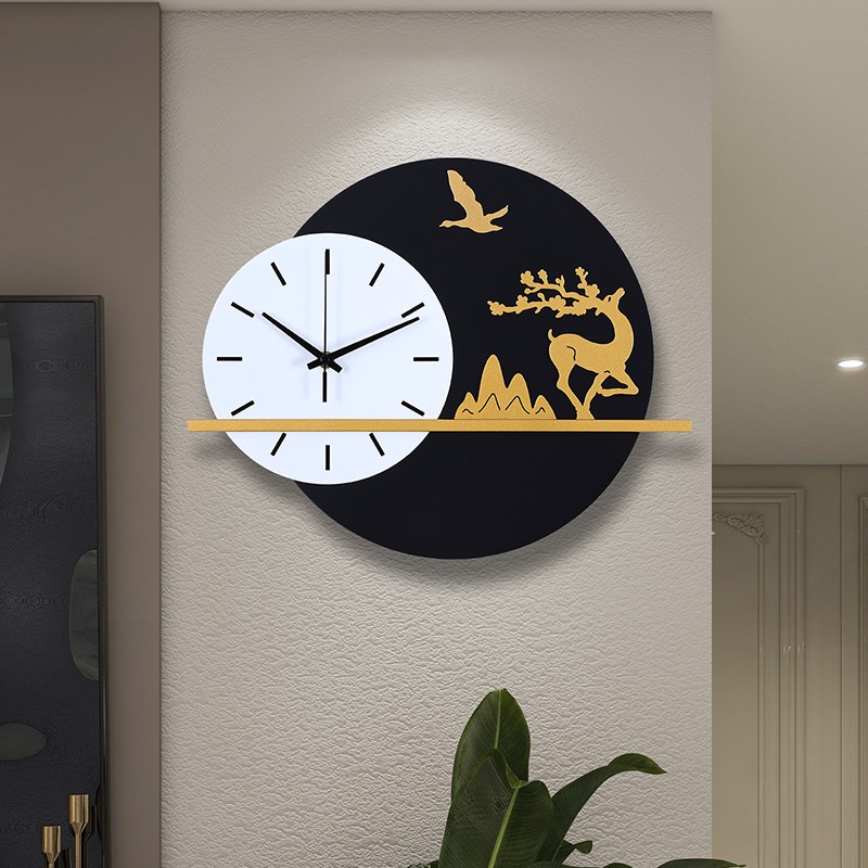 钟表挂钟客厅时尚创意挂墙时x尚极简时钟现代简约大W气艺术装饰挂