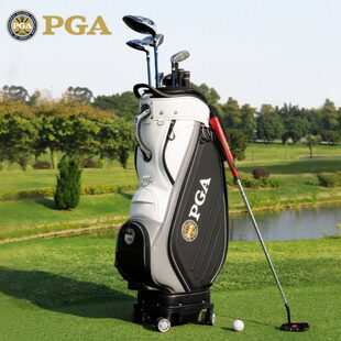 伸缩PGA男士高尔夫球包球包美国  航空托运包含防雨罩硬壳四轮