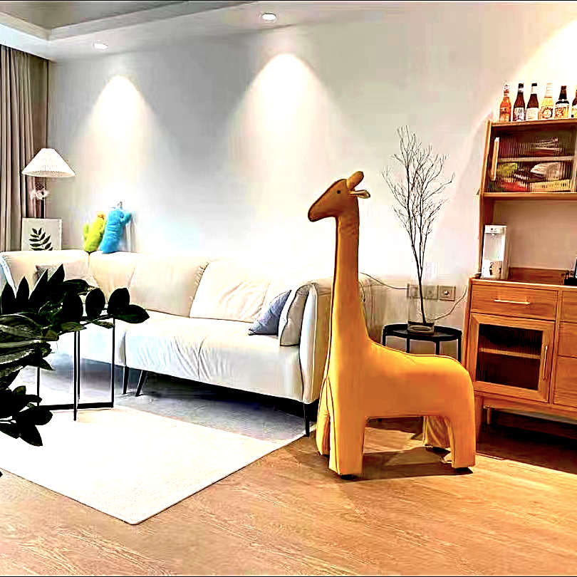 玄关客厅落e地乔迁新居新家大型长颈鹿家居摆件礼物装饰品入宅用