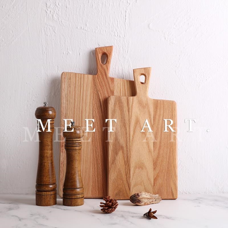 现代摆TIV简约创意饰砧板u餐板盘面包板菜板装托样板间厨房饰品件