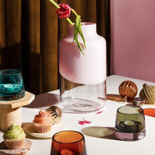 花瓶富贵竹de玻璃进口u土欧式耳客厅摆件百合水晶大号插花N水养其