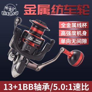 丸海钓SE无全金属轴承纺车轮龙不锈钢单RT向科迈间隙矶钓握渔轮