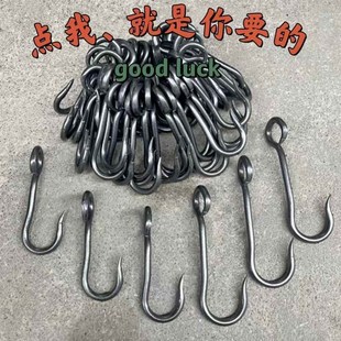 扁担钩子挑水挑土S钩吊钩水桶钩承重铁钩家用Q园林工具起重货钩拉