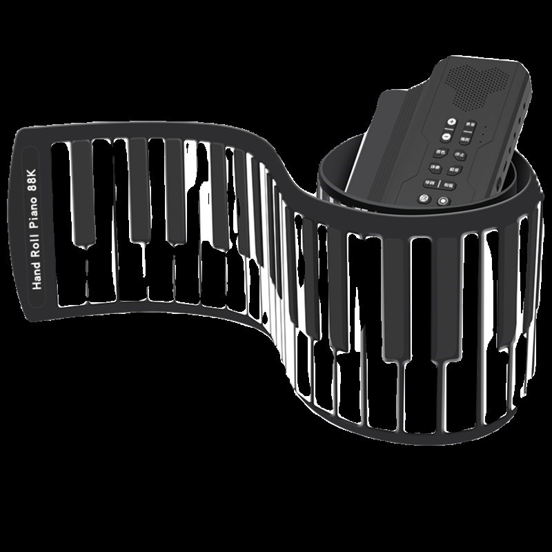红米 88键手卷钢琴版加厚桌面电F子琴便携式折叠初学入门家用