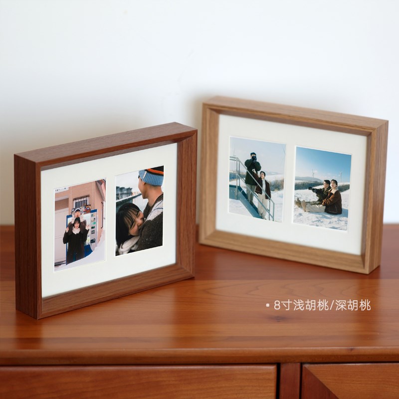 diy相框多宫格婚纱照多张照片定制情侣摆台生日礼物A3 a4框摆台