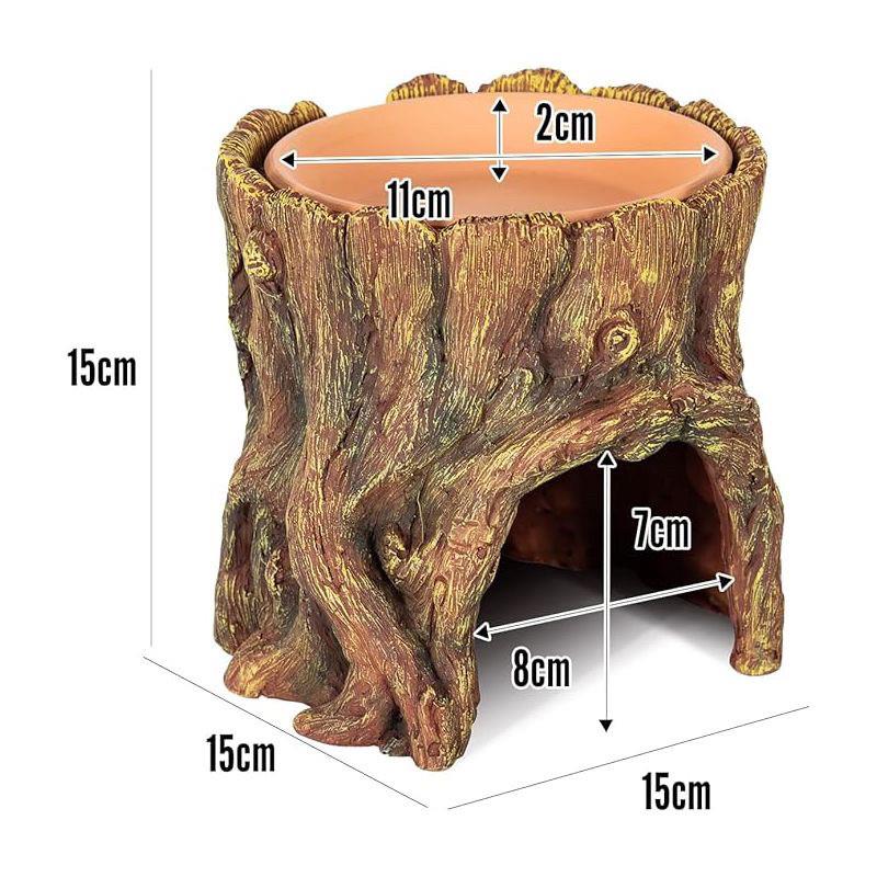 爬虫树洞加湿躲避洞穴树脂躲藏洞陆龟守宫蜥蜴爬宠缸造景装饰树桩