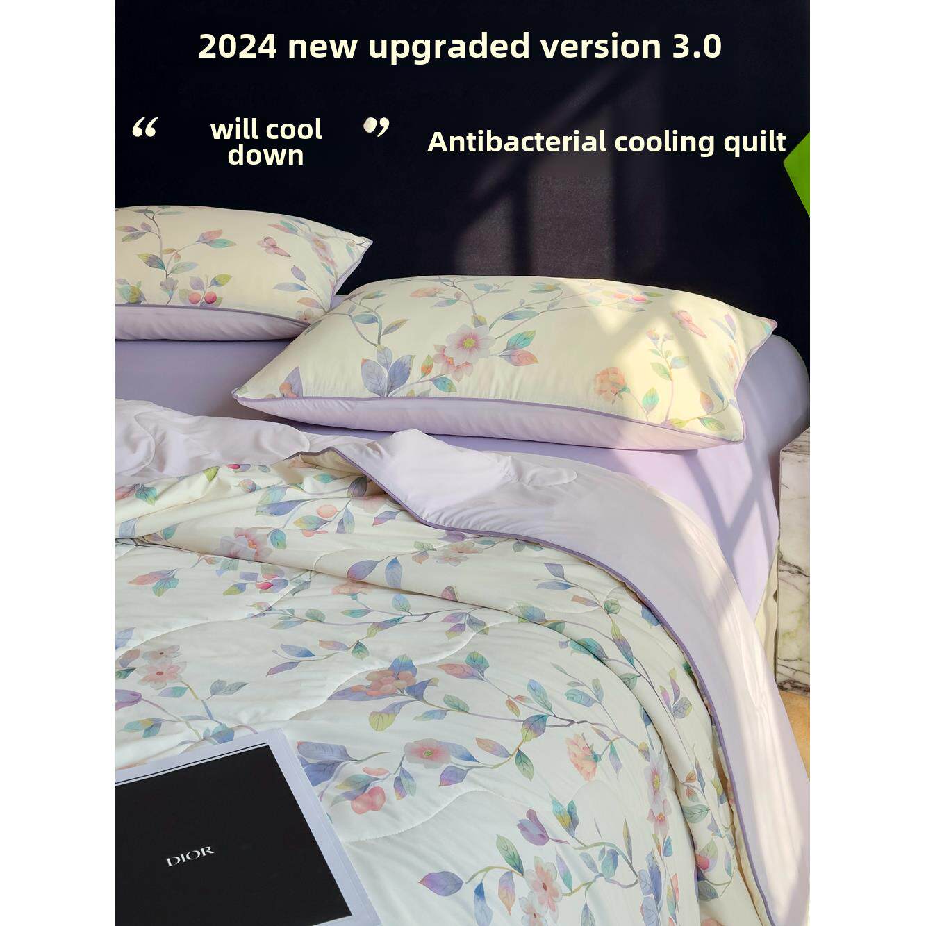 2025新冷鸭Pro4.0数字印刷冰丝夏季冷却被子凉爽丝绸夏季被子空调