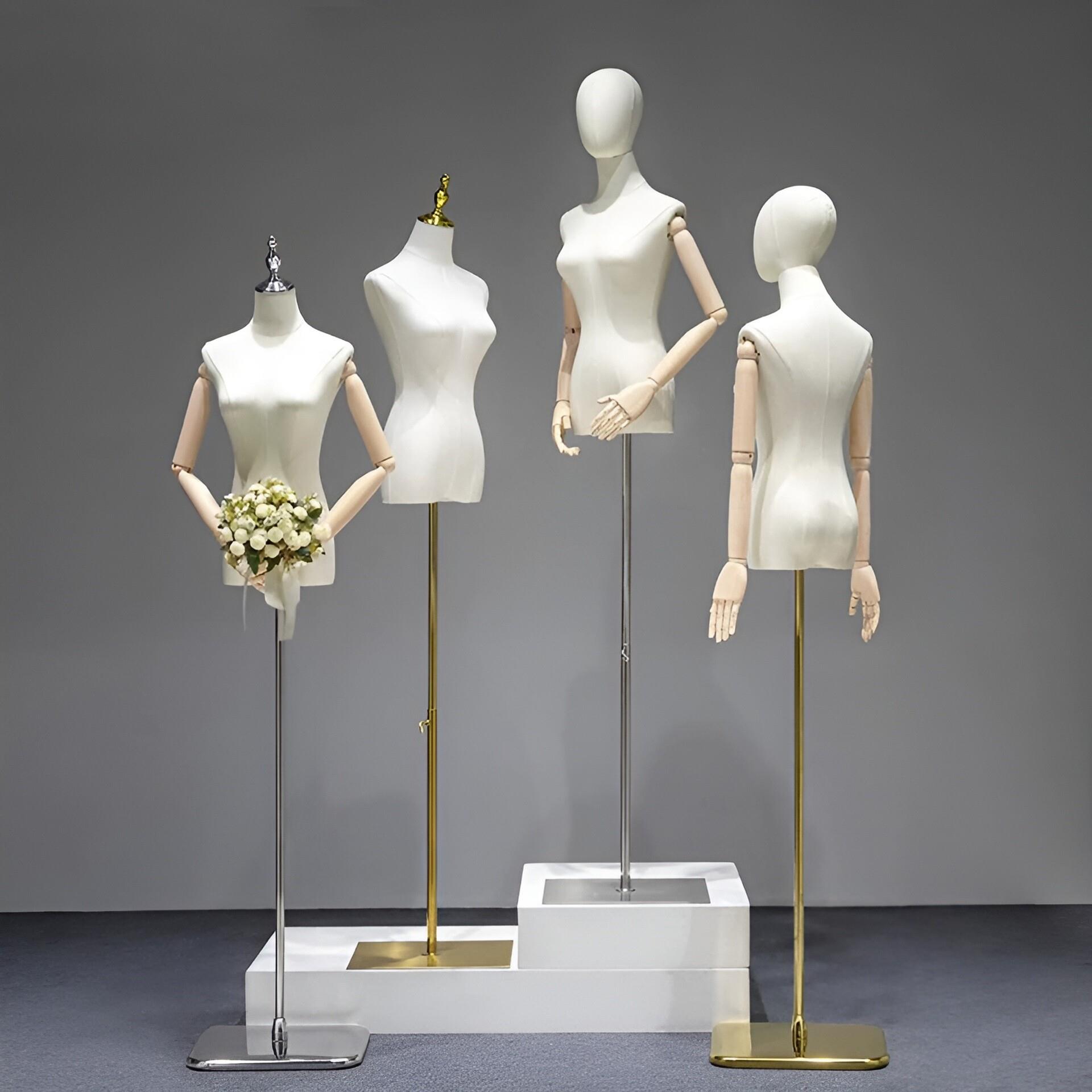 服装店模特展示架半身女装橱窗展示假人道具服装时尚橱窗道具