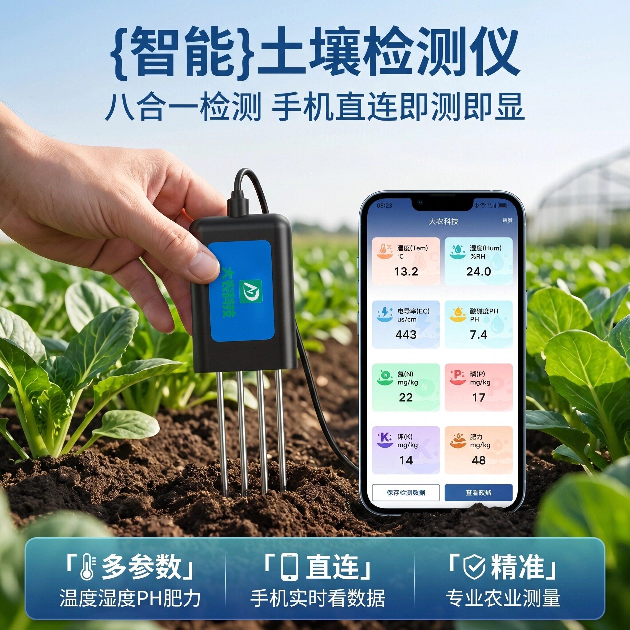 土壤检测仪免费APP手机直连 即插即用即测即显
