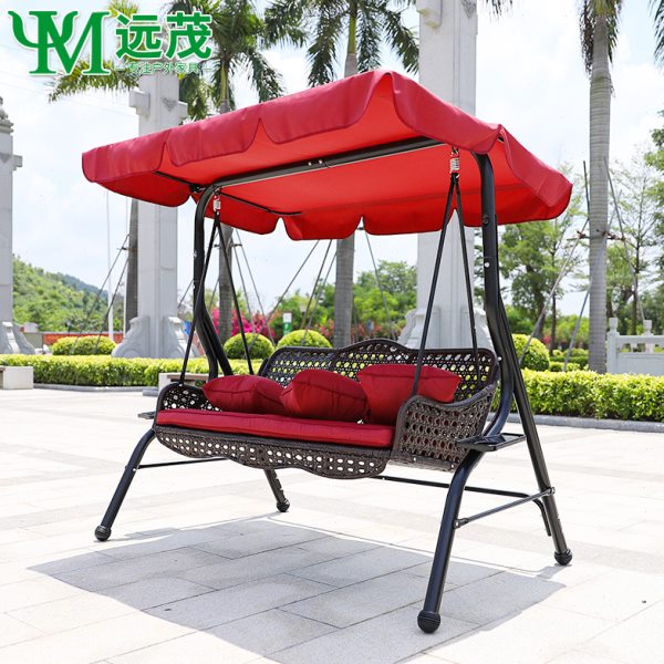 远茂北欧网红户外秋千庭院荡秋千吊椅双人摇摇椅别墅院子室外摇椅