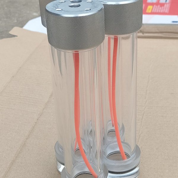 仪器版丝网版全透明有机玻璃气体干燥过滤器干燥管除水分过滤柱
