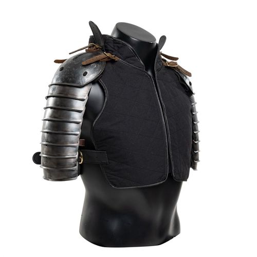 [百守卫]冷轧钢板 明风 半臂 短 环臂甲 明边军 龙虾臂