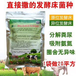 养殖发酵床菌种猪牛鸡鸭兔蛇除臭垫料专用益生菌异位发酵床em菌种