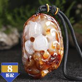 把玩件貔貅把件 男款 玉石把件天然玉髓文玩 玉石玛瑙手把件玉把件