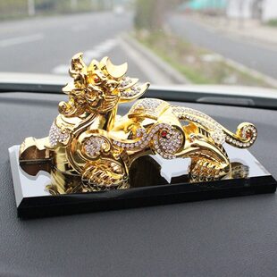 适用捷豹路虎奥迪汽车貔貅香水座高档水晶摆件车内车载创意装 饰品