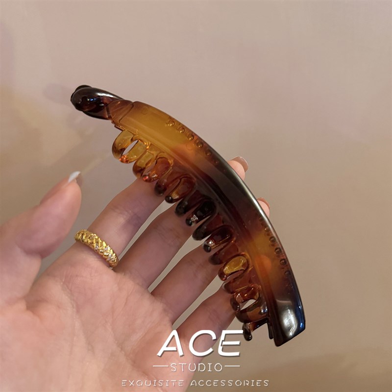 复古高级感盘发香蕉夹2p025新款后脑勺高马尾夹无痕扎发竖夹扭扭