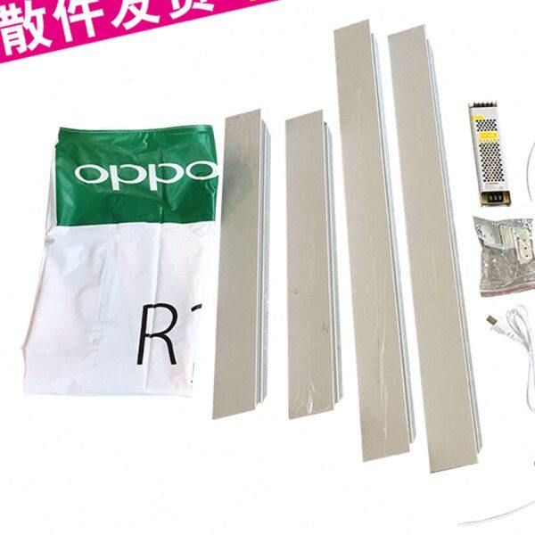 超薄无边框卡布灯箱型材定制包柱广告牌手机店软膜双面边框挂墙式