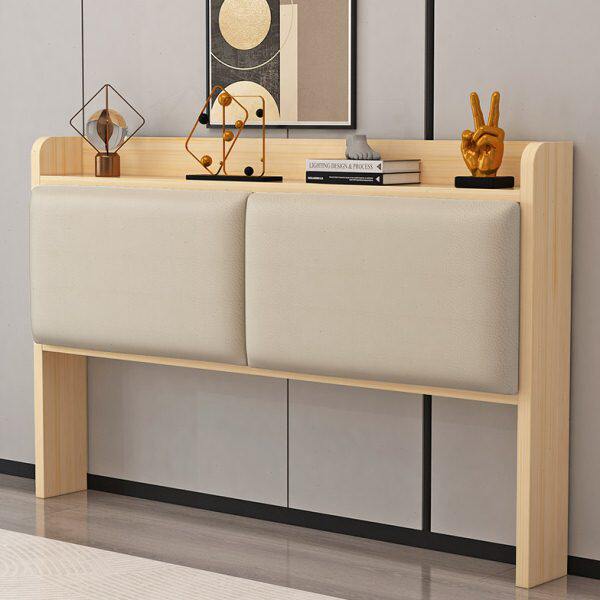 实木床头靠背板双人床头板榻榻米床头单买简约款欧式软包床头定做