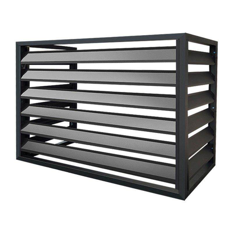 铝合金空调外机室外防护栏百叶格栅防雨防晒网框架装饰美化