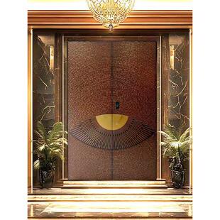 防爆铸铝装甲门别墅铝合金大门农村自建房进户门防盗门锌合金门