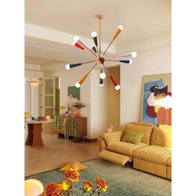 意大利Sputnik彩色烟花分子灯设计师孟菲斯儿童客厅卧室楼梯吊灯