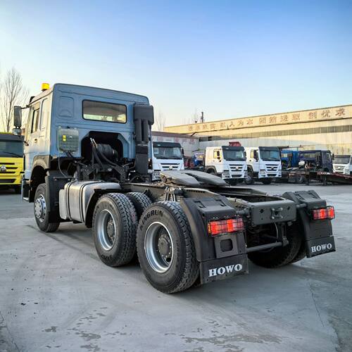 转让二手10轮豪沃牵引车头 双驱货运卡车头 380马力拖拉机拖车头