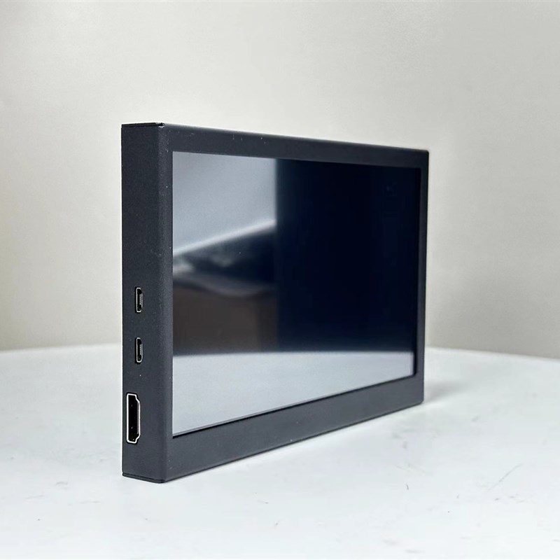 7寸IPS树莓派显示器窄边4B3B免驱电容触摸HDMI电脑机箱副屏aida64