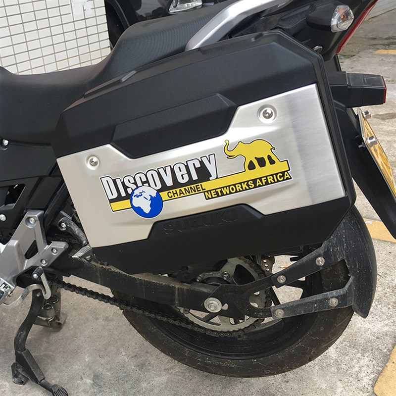 摩托车改装个性CB190车箱尾箱GW黄龙贴纸DL 250边箱反光防水贴花