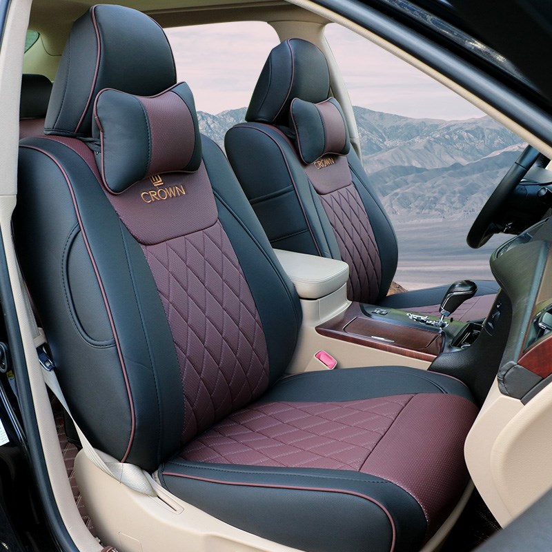 适用于丰田皇冠陆放坐垫05-19款14/13/12代皇冠车座椅套改装座套