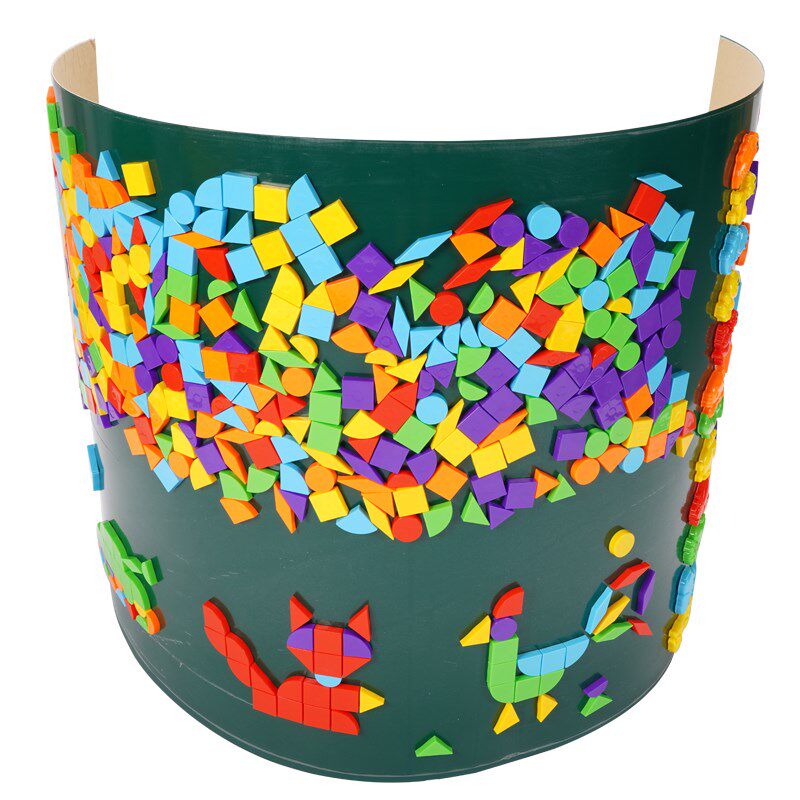 墙面磁性积木片幼儿园儿童墙上益智玩具磁铁磁力走廊墙拼图贴黑板