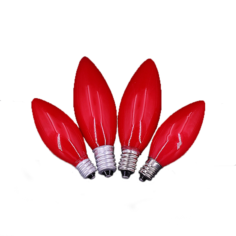 E12小红泡E14佛灯泡LED财神B22灯泡电蜡烛长明E27佛龛灯泡/盒