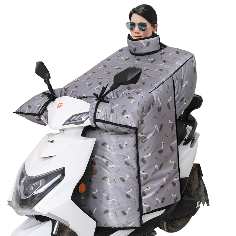 电动车挡风被冬季加厚牛津布摩托车三轮车防风护脖护肩加大码通用