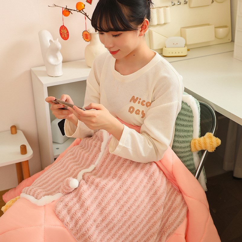 多巴胺多功能抱枕被子两用汽车沙发盖毯二合一办公室午睡枕空调被