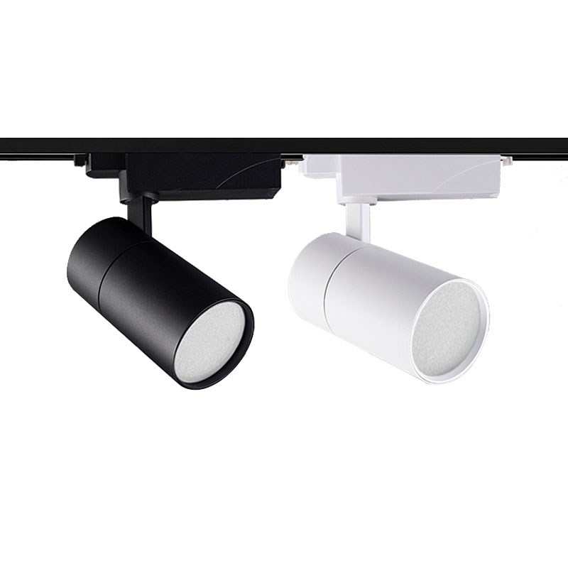 服装婚纱店铺明装led轨道筒灯穿衣镜试纱间专用超亮导轨COB面光灯